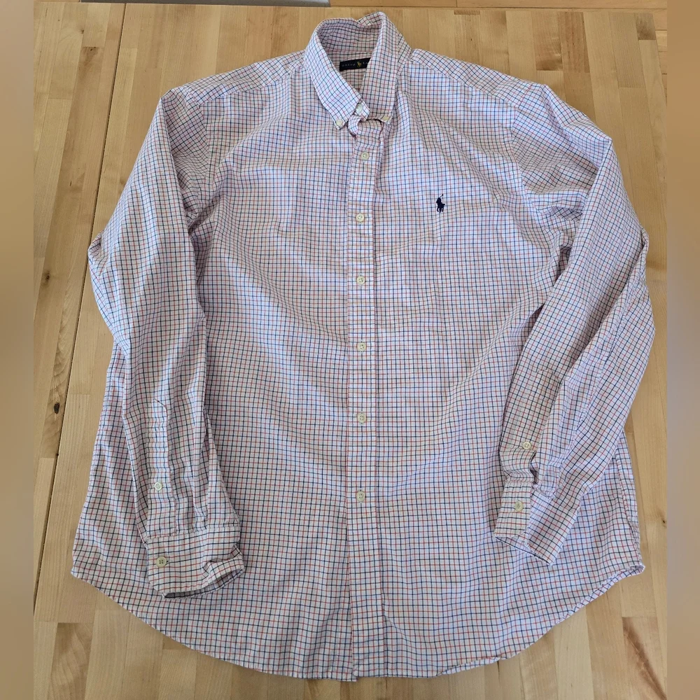 Polo Ralph Lauren Classic Fit Poplin Long Sleeve Button-Down Shirt Size XL
